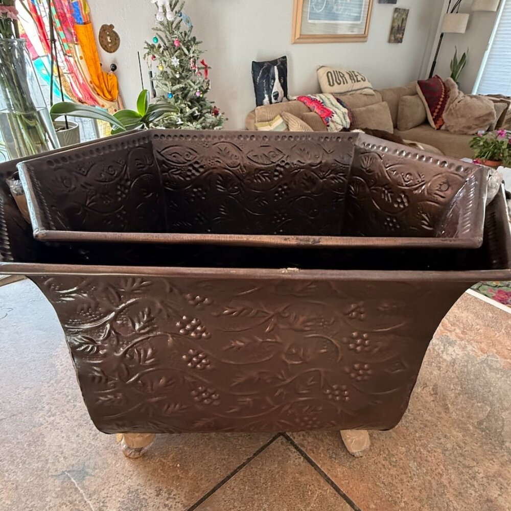 Two (2) Antique-style Decorative Planters